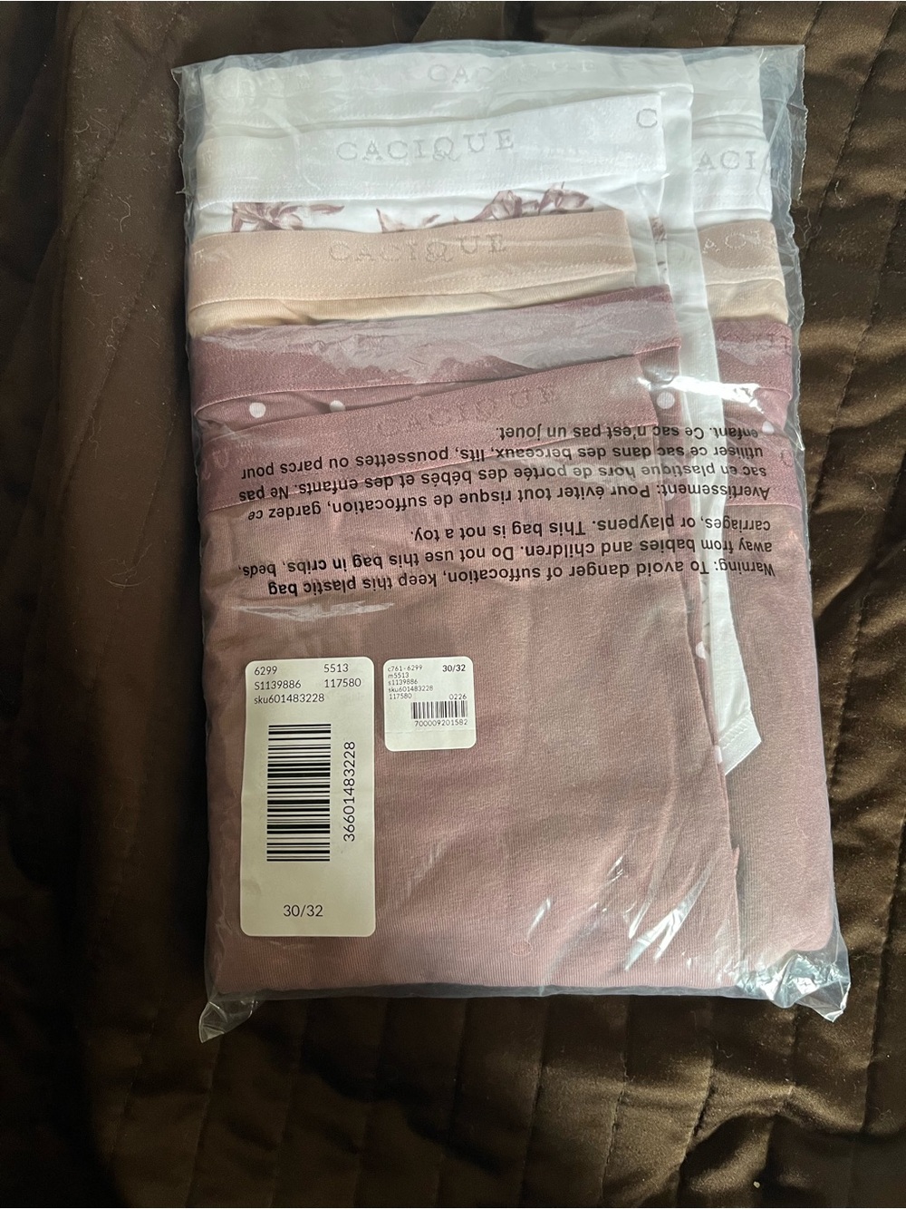 Cacique Cotton Full Brief 5-Pack BRAND NEW - Picture 2 of 2